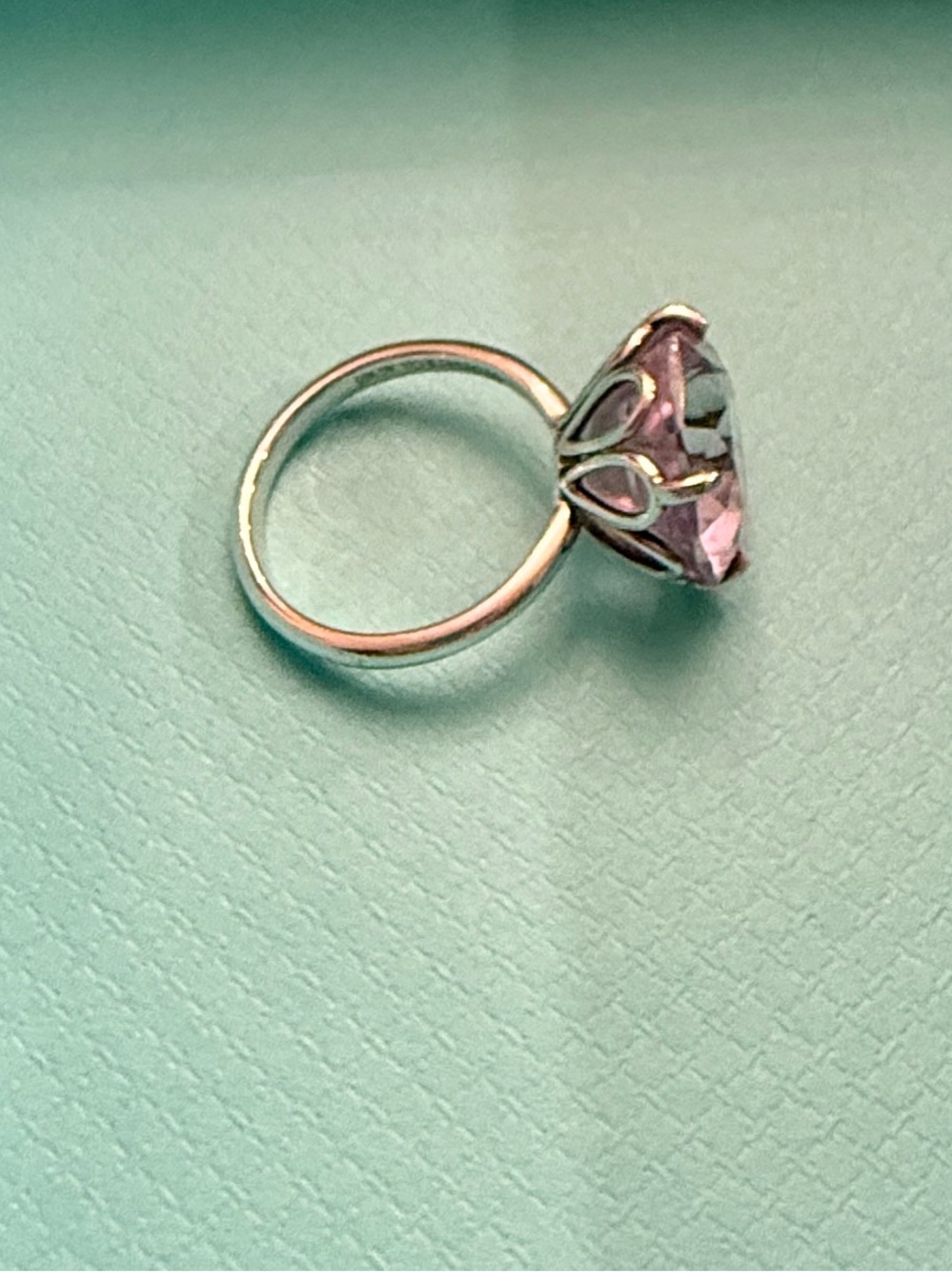 Tiffany & Co. Sterling Silver Amethyst Sparklers Ring Size 6 - Picture 2 of 10